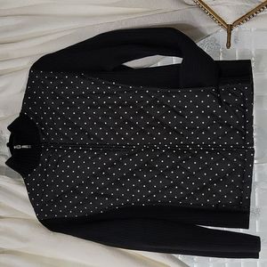 Polka dot vest jacket